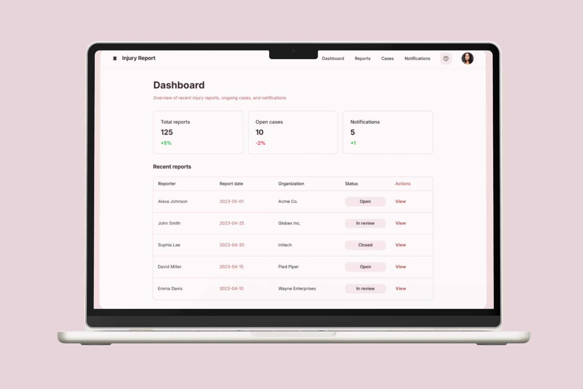 Injury Reporting System